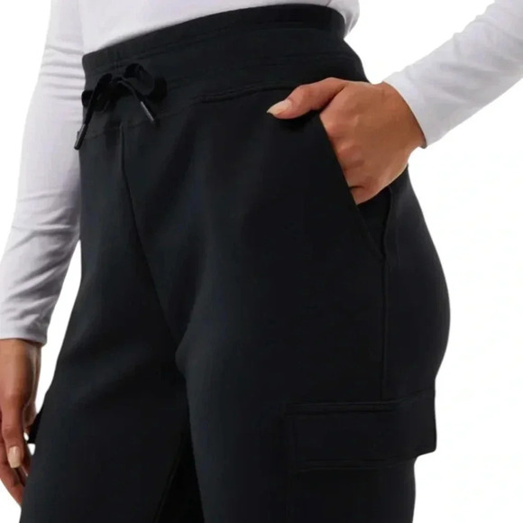 32 Degrees Heat Cargo Joggers XS Black Super Soft Stretch Comfort Loungewear NWT - Picture 3 of 14